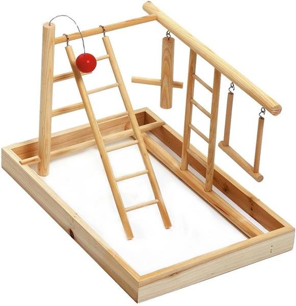 Hračka pták dřevo Hřiště pro papoušky L, Karlie 35 x 35 x 27 cm