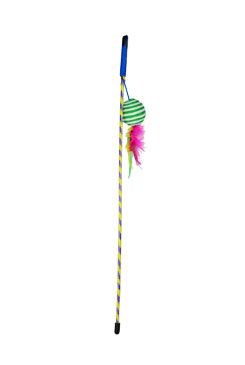 Hračka Kočka Udice Míček&Pírko Ball, 46cm 1ks Lil