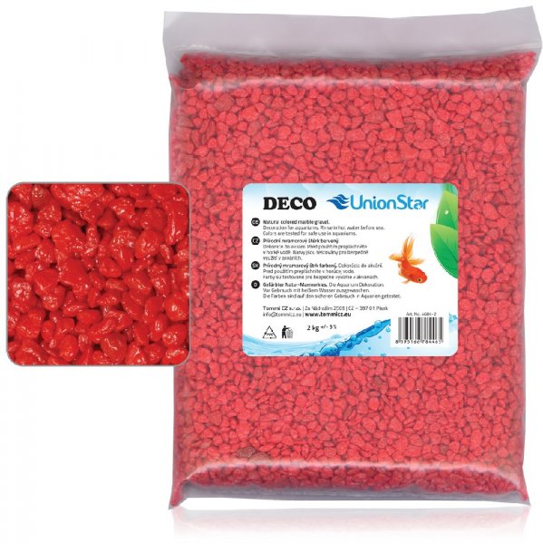 Akvarijní písek červený 2kg DECO