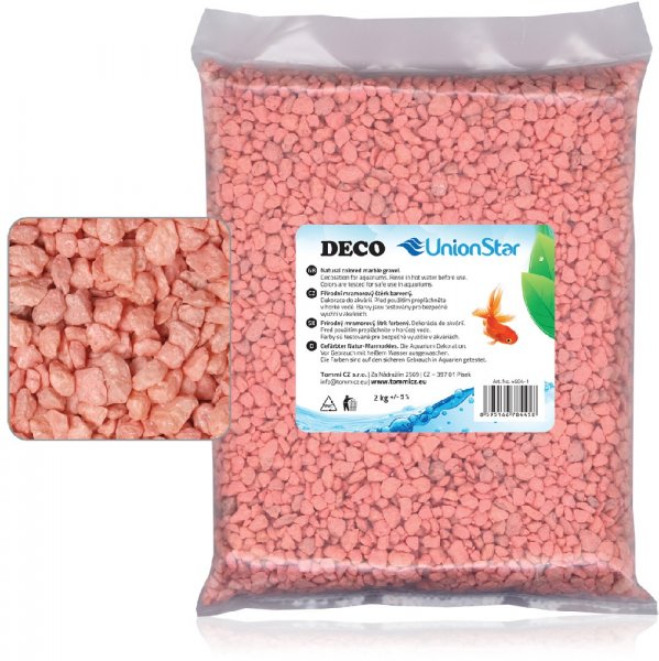 Akvarijní písek růžový  2kg DECO