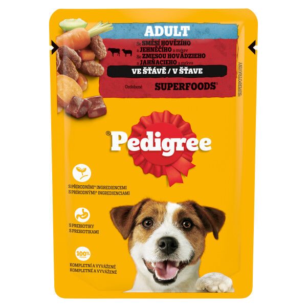 Pedigree kapsa Adult hovězí/jehně 100g
