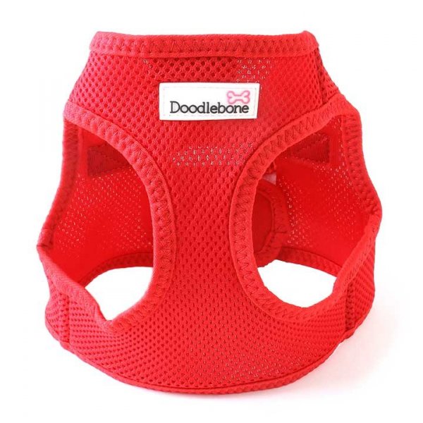 Postroj Doodlebone Airmesh Snappy Red - velikost S