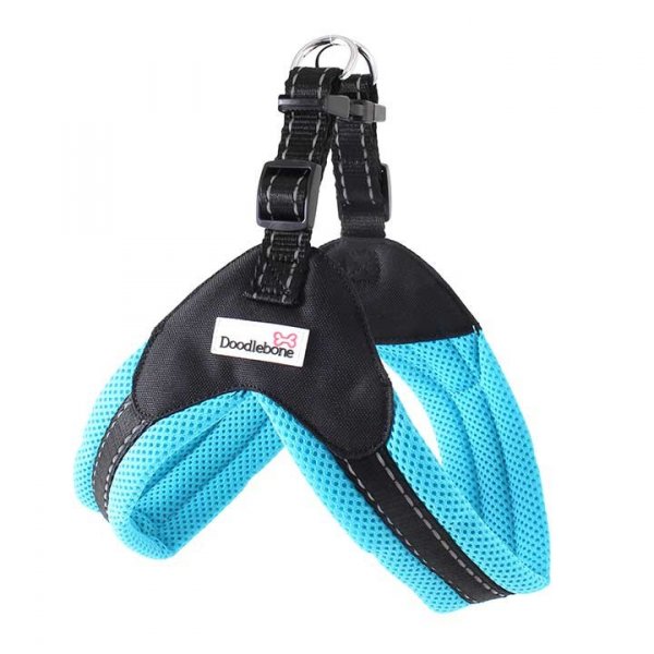 Postroj Doodlebone Boomerang modrý - velikost M