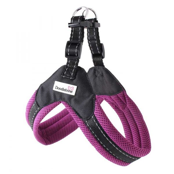 Postroj Doodlebone Boomerang Purple - velikost XS