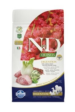 N&D GF Quinoa DOG Digestion Lamb & Fennel 800g
