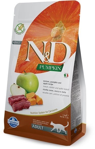 N&D Grain Free Cat Adult Pumpkin Venison & Apple 300g