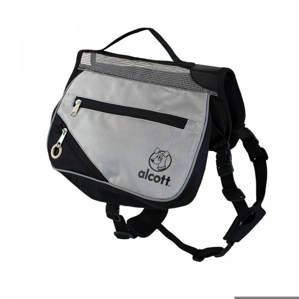 Alcott batoh pro psy, šedý, velikost M