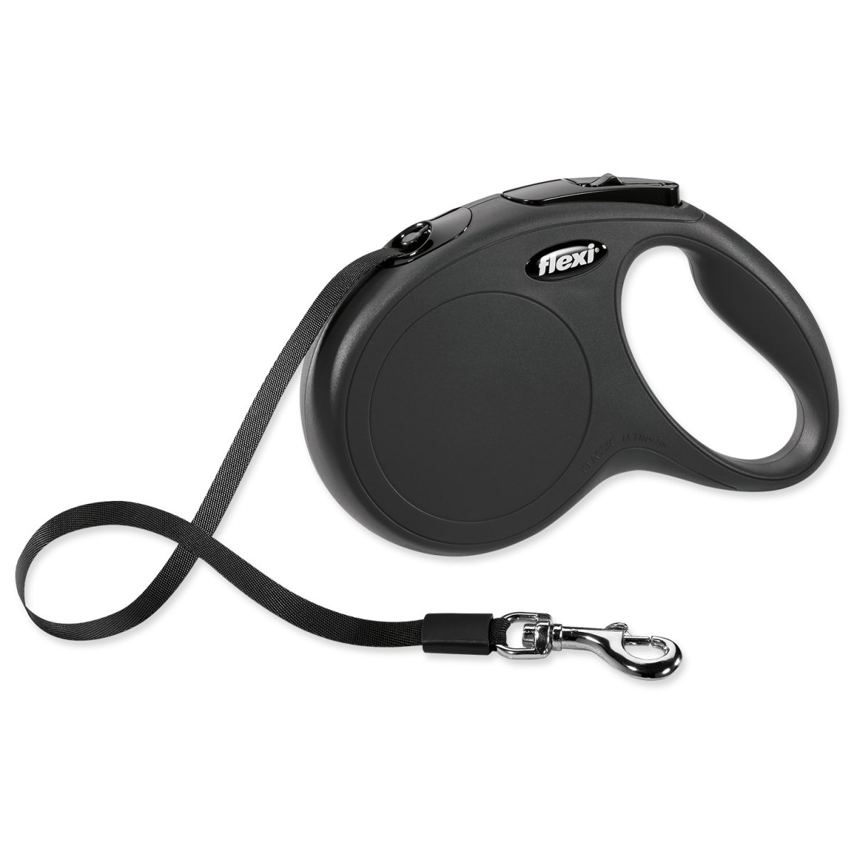 Vodítko FLEXI Classic NEW M pásek 5m/25kg černá