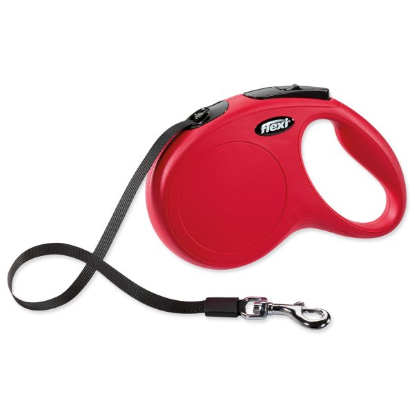 Vodítko FLEXI Classic NEW M pásek 5m/25kg červená
