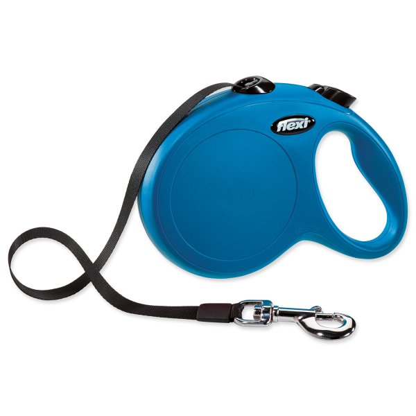 Vodítko FLEXI Classic NEW L pásek 5m/50kg modrá