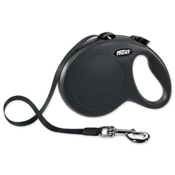 Vodítko FLEXI Classic NEW L pásek 5m/50kg černá