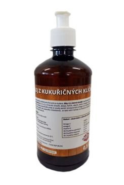 Olej z kukuřičných klíčků pro psy, kočky a koně 500ml