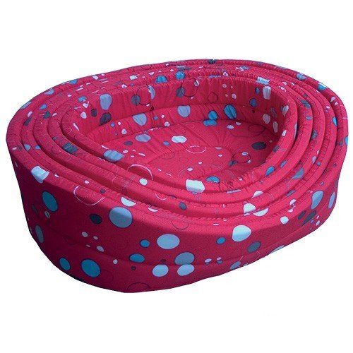 Pelíšek Red Bubbles - Red S 70