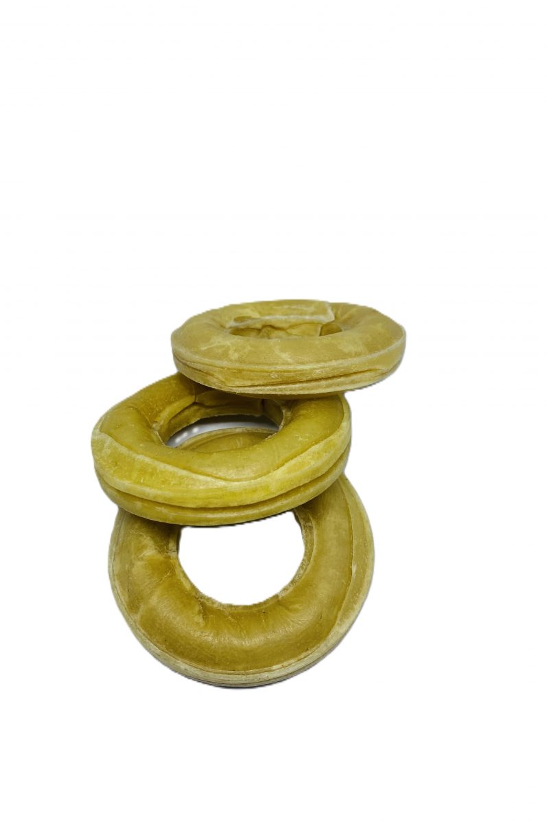 Kolečko z přírodní kůže 6 cm