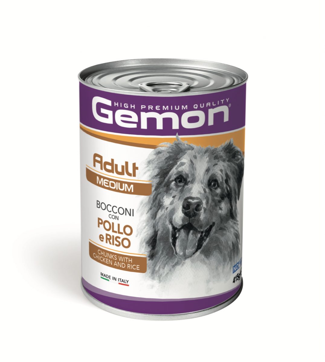GEMON Dog HP Medium kousky kuře,rýže 415g