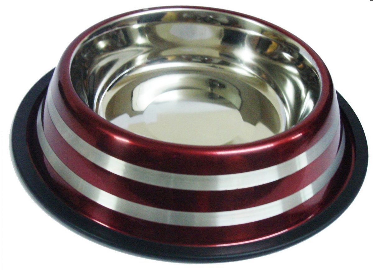 Miska nerez LINE červená 0,6l/17cm(72)
