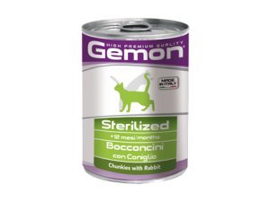 GEMON Cat Sterilized kousky králík 415 g