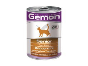 GEMON Cat HP Senior kousky kuře krůta 415 g