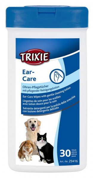Trixie Ušní péče čistící ubrousky 30 ks