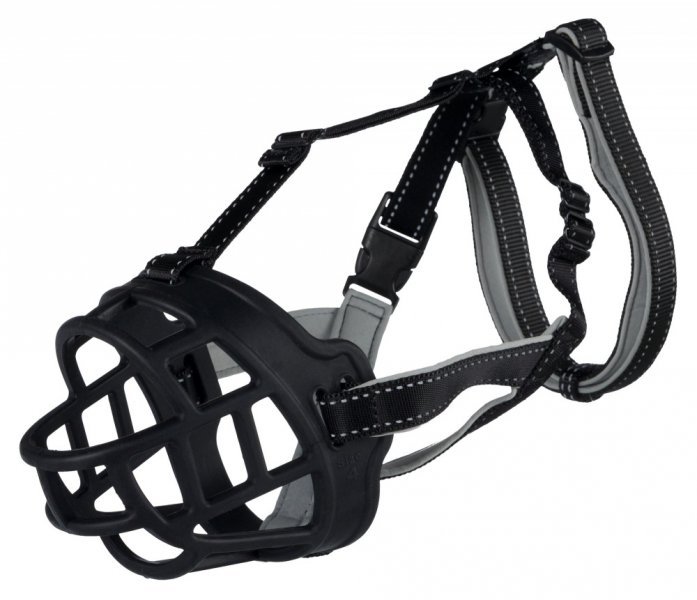 Silikonový náhubek FLEX S 19 cm/hlava max.18 cm černý