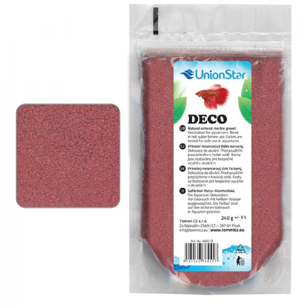 Betta akvarijní písek DECO terakota 1 - 1,5mm, 240g
