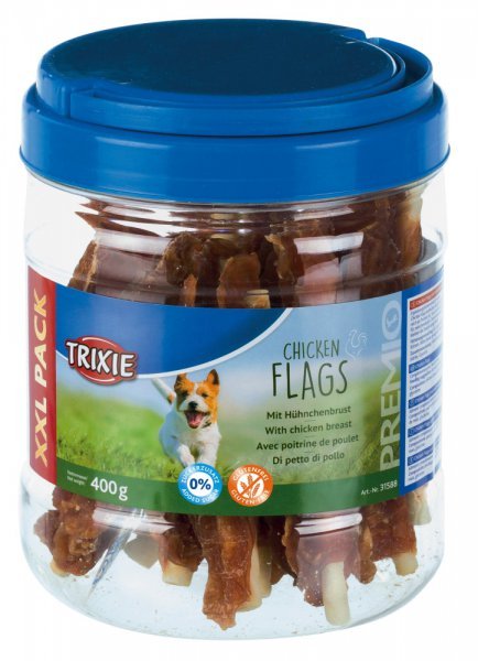 Trixie Premio Chicken Flags kuřecí prsa na buvolí tyčince 400 g