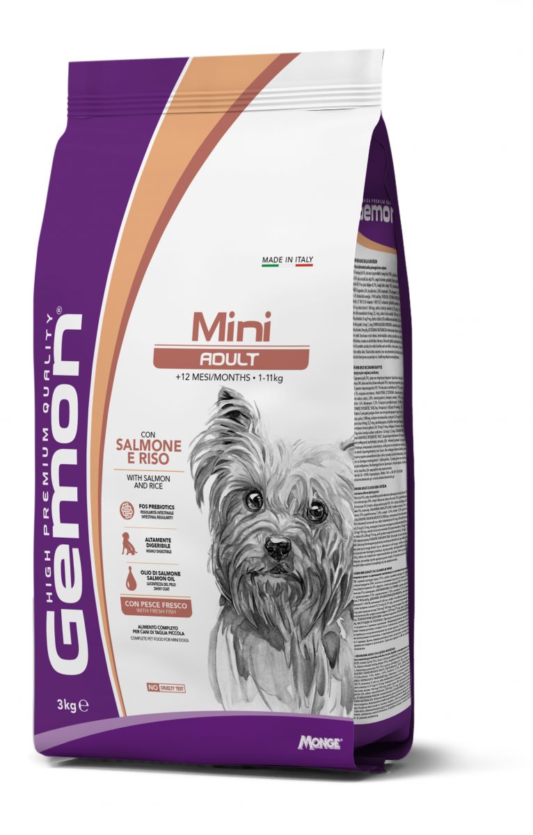 GEMON Dog Mini Adult Losos s rýží 26/13 3 kg