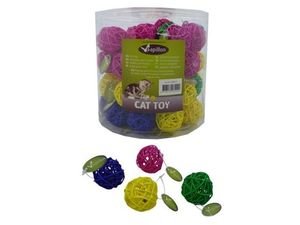 Papillon hračka pro kočku míček splétaný 4 cm
