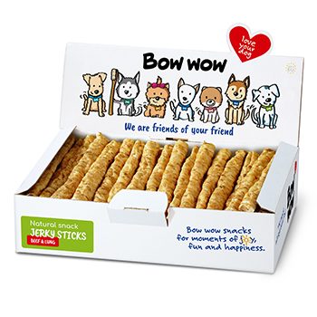 Bow Wow Naturální Tyče hovězí s plícemi  50ks