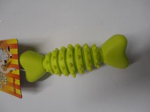 Magnum hračka pro psa kost s ostny 16 cm tvrdá guma žlutá