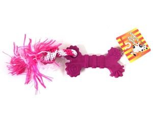 Magnum hračka pro psa kost plochá tvrdá guma s uzlem 26 cm