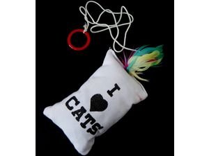 Magnum hračka pro kočku sáček Catnip cca 10 cm bílý
