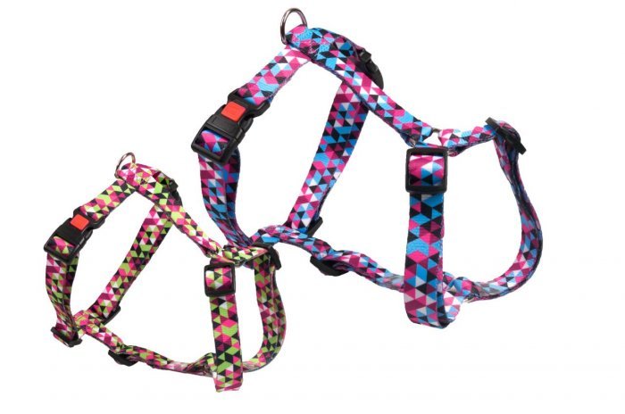Postroj nylon GEO - zelený Flamingo 35-50 cm x 15 mm