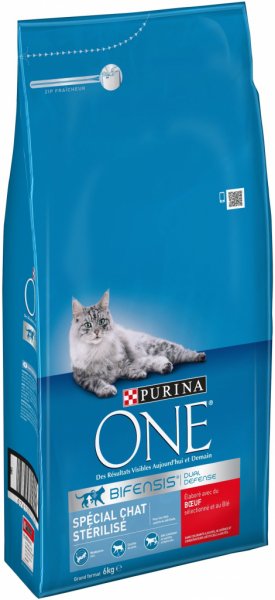 Purina ONE Sterilcat s hovězím a pšenicí 6 kg