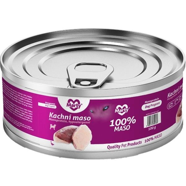 Marty 100% maso - Monoprotein kachní 100 g