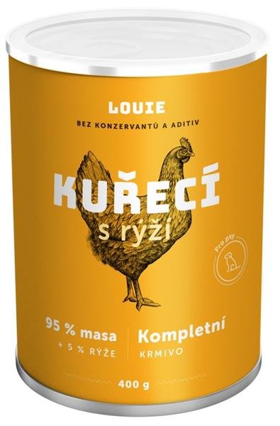 LOUIE Konzerva pro psy - kuřecí 400 g