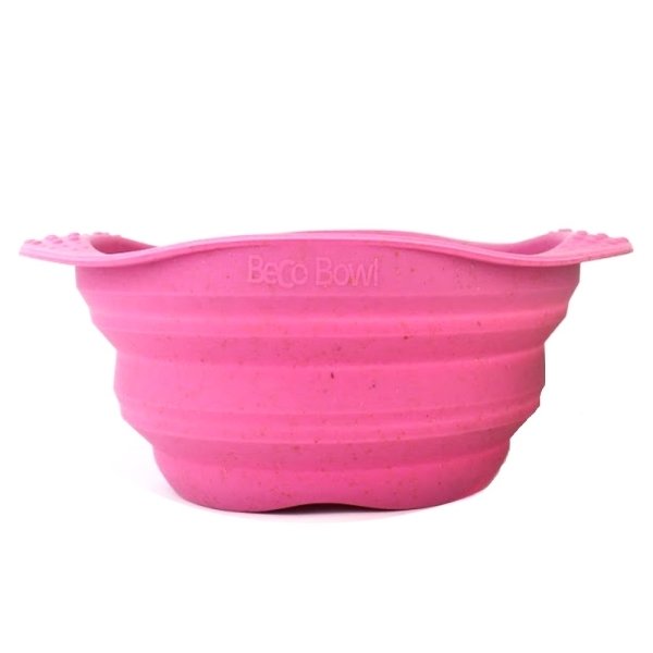 Miska pro psa, BecoBowl Travel-pink M, EKO