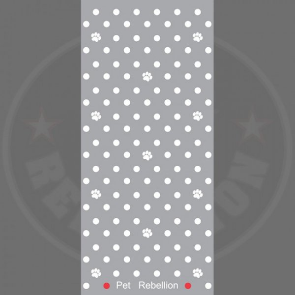 PET REBELLION- Běhoun, puntíkovaný šedý, 45 x 100cm