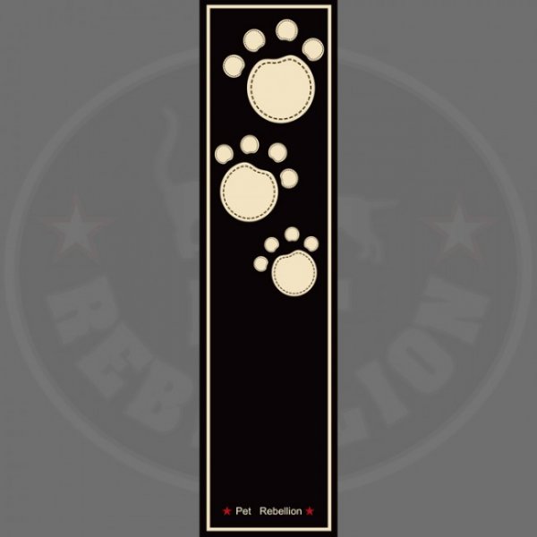 PET REBELLION- Běhoun, DR, černý, 45 x 150cm