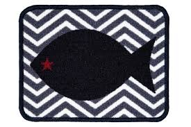 PET REBELLION- Koberček pod misku, MM fish, 30 x 40cm