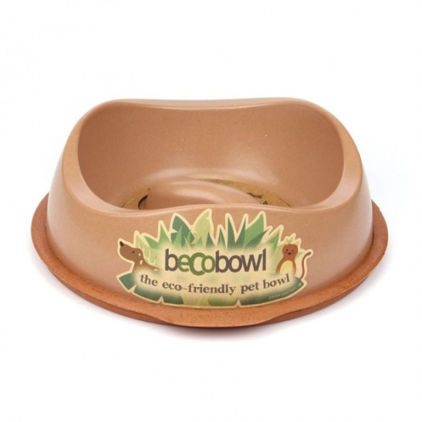 Miska pro psa, BecoBowl SlowFeed-hnědá, EKO
