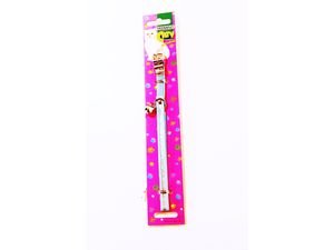 Tatrapet obojek pro kočky 10 mm x 30 cm koženkový zdobený s gumičkou rolničkou
