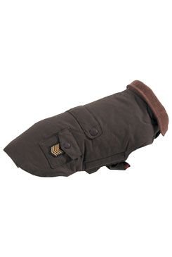 Obleček voděodolný pro psy OXFORD hnědá 45cm Zolux
