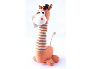 Kůň NATURAL - jemná juta pískací 38cm