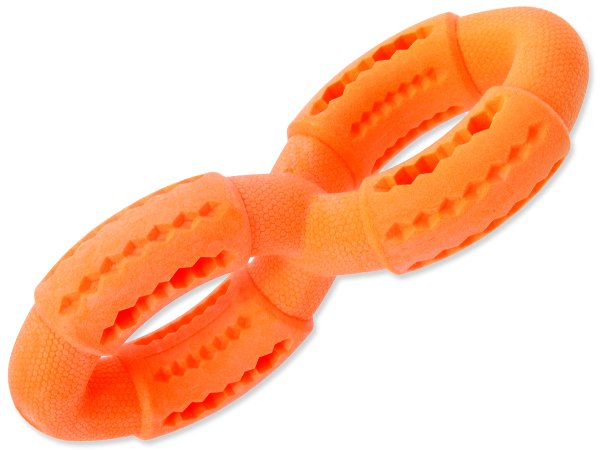 Hračka DOG FANTASY FTPR osmička na pamlsky oranžová 19 cm 1ks