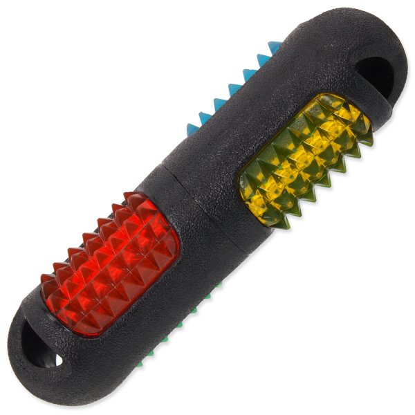 Hračka DOG FANTASY TPR LED aport kolík černý 19 cm