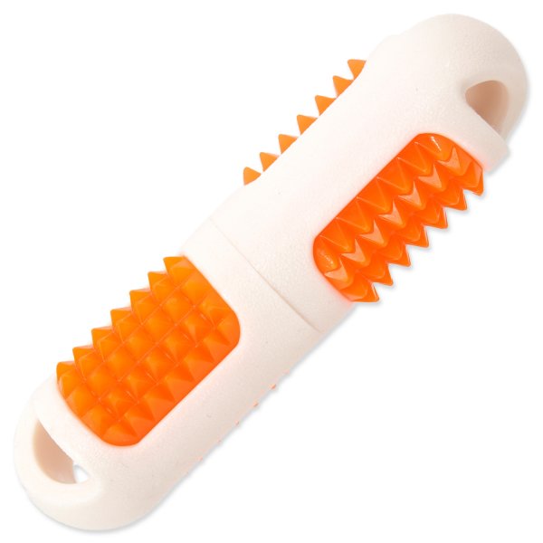 Hračka DOG FANTASY TPR LED aport kolík bílý 19 cm