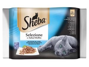 Sheba Selection in sauce rybí ve šťávě 4 x 85 g