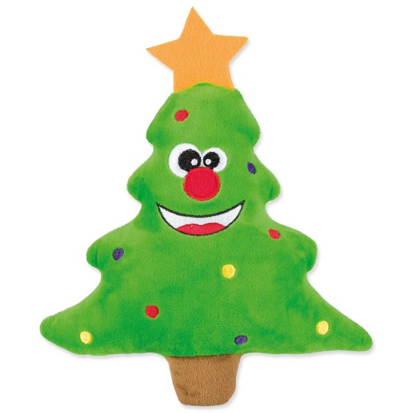 TRIXIE Vánoční plyšové stromečky s obličejem, se zvukem 22 cm