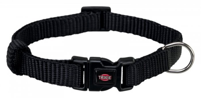 Obojek PREMIUM - černý S:25-40cm/15mm